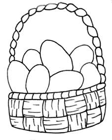 Easter Basket coloring page